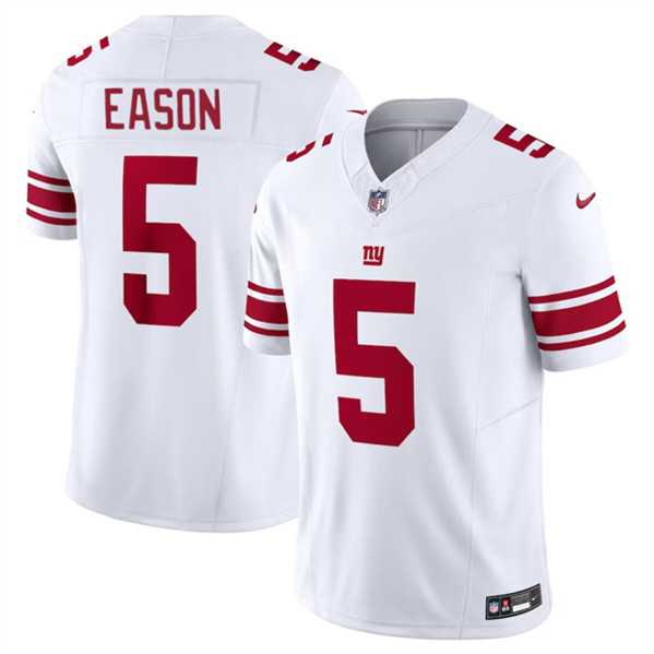 Men & Women & Youth New York Giants #5 Jacob Eason White 2023 F.U.S.E. Vapor Untouchable Limited Jersey